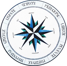 Стол Rosa Dei Venti Blu-2 Стол Rosa Dei Venti Blu-2